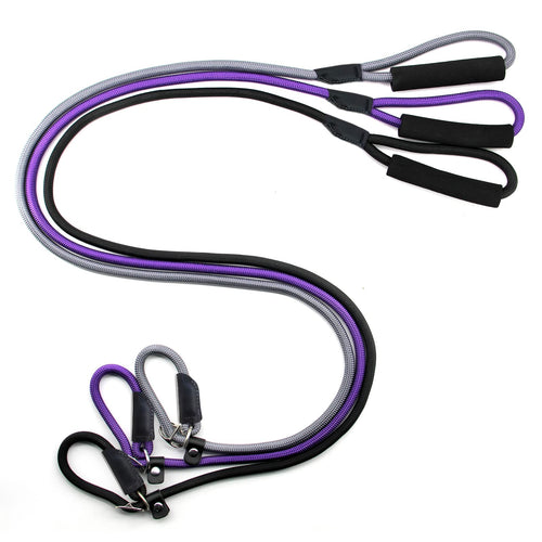 Nordkawa 3pcs Slip Lead Dog Leash 6 FT Dog Leash Adjustable Dog Training Leash Strong Nylon Rope Leash with Padded Handle Dog Slip Lead for Large Medium Small Dogs