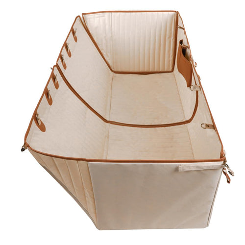 Owleys Backseat Extender for Dogs | Premium Back Seat Pet Cover for Dogs | Dog Hammock for Car | Car Dog Cover Back Seat | Dog Covers for Cars Back Seat | Dog Seat Cover for Back Seat Beige