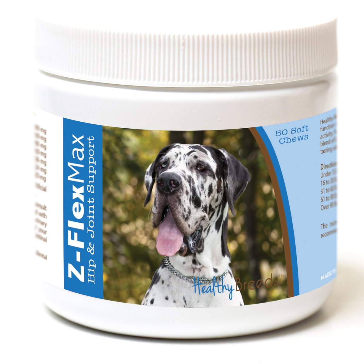 Healthy Breeds Great Dane Z-Flex Max Hip and Joint Soft Chews 50 Count