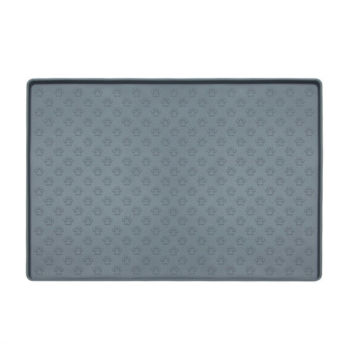 Silicone Pet Paw Pattern Mat for Dogs and Cats