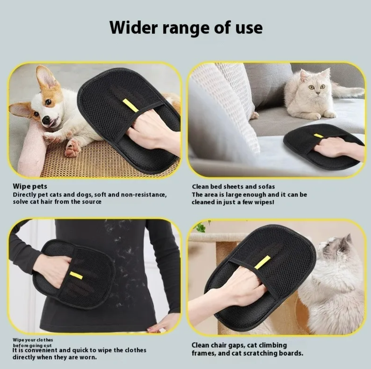 Pet Electrostatic Hair Removal Glove