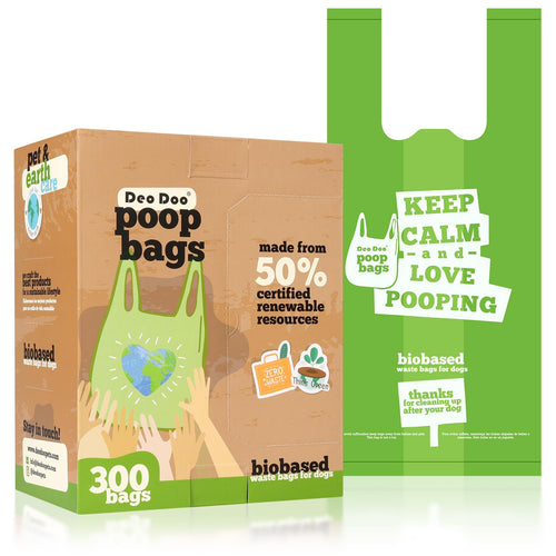 Dog Poop Bags with Handles 300 Bags Leak Proof and Easy Open Dogs Waste Bags for Walking Dogs Cats Litter