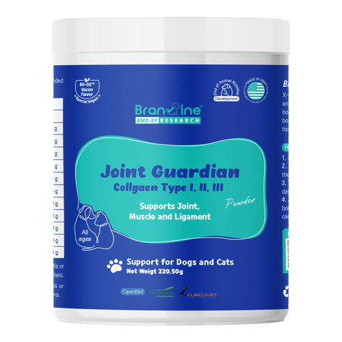 Branvine Joint Guardian for Cats and Dogs - Supports Joint Muscle and Ligament (220.5g) with OptiMSM® Curcuvet® Collagen IIIIII (Joint)