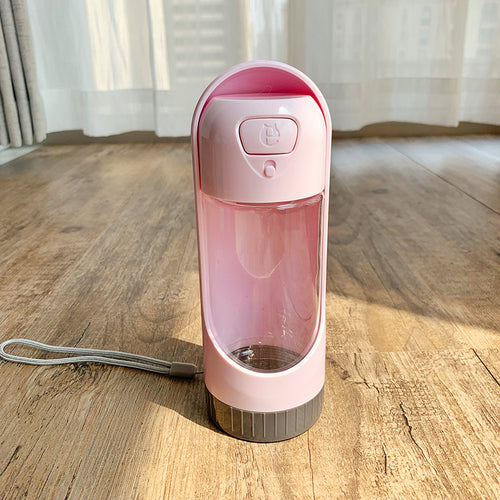 Portable Pet Water Bottle for Outdoor Use (Teddy)