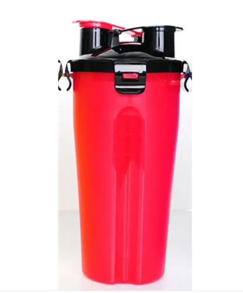 2-in-1 Portable Pet Water and Food Dispenser with Collapsible Silicone Bowl