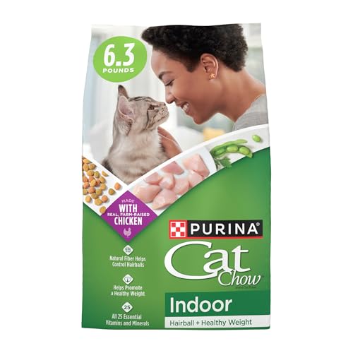 Purina Cat Chow Indoor Dry Cat Food Hairball + Healthy Weight - 6.3 lb. Bag