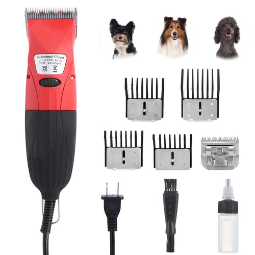 DUCKBOY 35W Electric Pet Hair Clipper Cutter Trimmer Shaver Grooming Kit for Small Larger Dog Cat with 3 Interchangeable Blades and 3m Power Cable Dog Clippers for Grooming