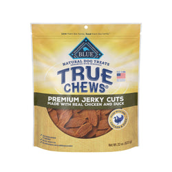 Blue Buffalo True Chews Premium Jerky Cuts Natural Dog Treats Duck 22 oz bag