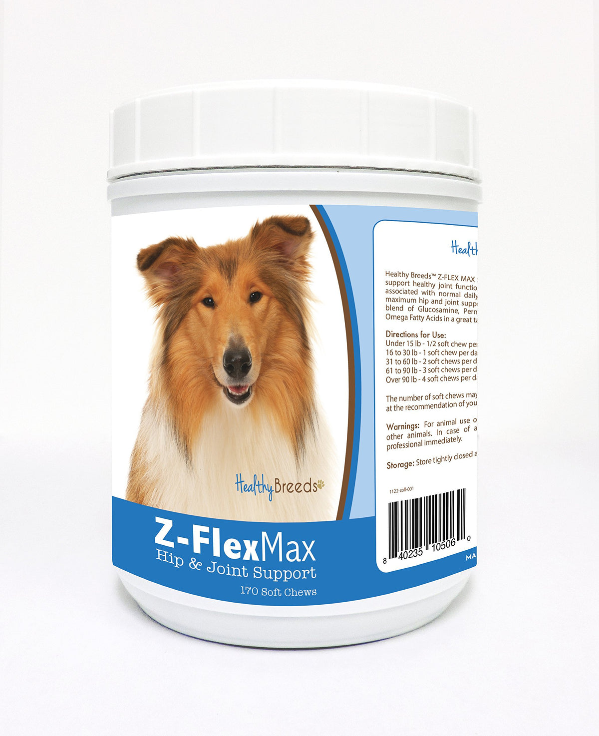 Healthy Breeds Collie Z-Flex Max Hip and Joint Soft Chews 170 Count